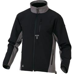Kurtka Softshell z poliestru i elastynu czarno-szara rozmiar XL LULEA LULEANOXG