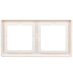 Berker Q.1 Ramka podwójna pozioma/ pionowa śnieżnobiała aksamit 10126089