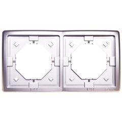 Simon Basic Standard Ramka hermetyczna podwójna IP44 z uszczelką satynowa BMR2B/29 WMYZ-04221x-H013