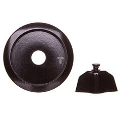 Berker 1930/GLASSERIE/PALAZZO Element centralny z pokrętłem do łącznika obrotowego czarny 164701