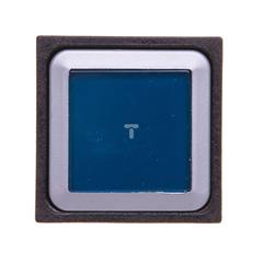 Naped przycisku 25x25mm niebieski bez samopowrotu z podświetleniem Q25LTR-BL/WB 086330