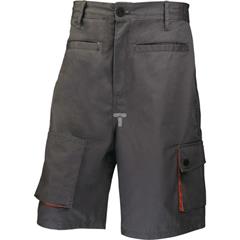 Bermudy robocze z poliestru i bawełny szaro- pomarańczowe rozmiar L M2BER M2BERGRGT