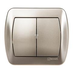 Simon Akord Łącznik schodowy podwójny satyna metalizowana AW6/2/29 WMAL-4602xx-H011