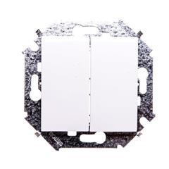 Simon 15 Przycisk podwójny zwierny biały 1591396-030 WS15-1591396-030