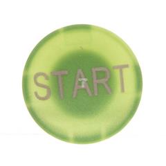 Soczewka przycisku 22mm płaska zielona z symbolem START M22-XD-G-GB1 218196