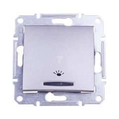 Sedna Przycisk światło z podświetleniem aluminium SDN1800160