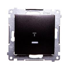 Simon 54 Łącznik jednobiegunowy z podświetleniem antracyt DW1AL.01/48 WMDL-011x2x-048