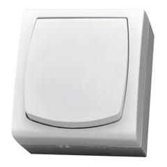 MADERA Łącznik hermetyczny jednobiegunowy 16AX IP44 biały ŁNH-1N/00