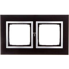 Simon 54 Nature Ramka podwójna metalowa inox yin DRN2/78 WMDZ-0120xS-078