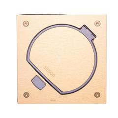 Simon Connect Wkład puszki KSE IP66 z pokrywą i gniazdem komputerowym pojedynczym RJ45 kat.5e mosiądz KSE25U/23/71 TSC-KSE25U-23