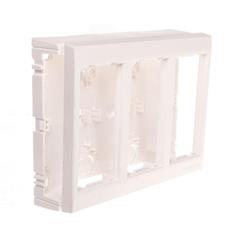 Simon Connect Obudowa CIMA PRO natynkowa potrójna 6xK45 czysta biel SBC350/9 TSC-SBC350-9