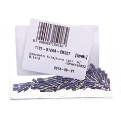 Końcówka tulejkowa izolowana HI 0,14/6 szara E08KH-02010110101 /100szt./