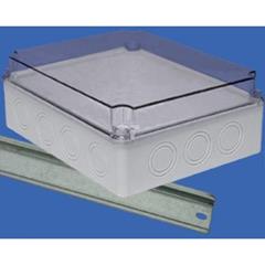 Obudowa hermetyczna natynkowa z szyną 348x228x142mm IP65 szara OH-5A.1 29.51