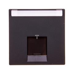 Merten System M Płytka centralna pojedyncza gniazda komputerowego RJ45 antracyt MTN465814