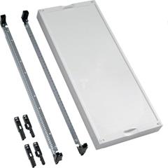 Blok z pokrywą pełna pusty 600x250x125mm Univers N biały UD41F1