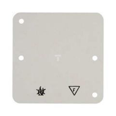 Berker Arsys Płytka denka pojedyncza do puszki natynkowej samogasnąca kremowa 102112