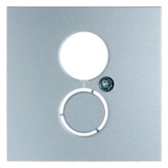 Berker B.1/B.3/B.7 Glas Element centralny do gniazda głośnikowego aluminium 11961404