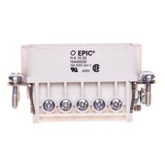 Wkład złącza 10P+PE męski 16A 250V EPIC H-A 10 SS 10440000