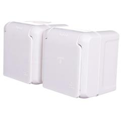 FORIX Gniazdo podwójne z/u 16A IP44 z przesłonami białe 782377