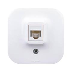 FORIX Gniazdo komputerowe pojedyncze RJ45 kat.5e UTP białe 782424