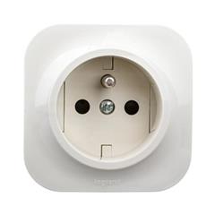 FORIX Gniazdo pojedyncze z/u 16A IP20 kremowe 782447