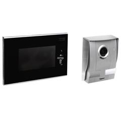 Zestaw wideodomofon z ekranem KIT 7 cala czarny z daszkiem 369210