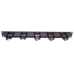Organizator kablowy poziomy/pionowy haczyki plastikowe RAL9005 19-0038C