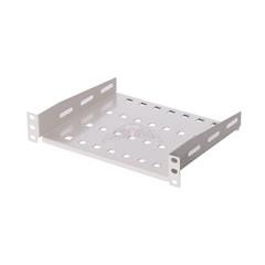 Półka stała 19 cali 1U głębokość 600mm uchwyt z tyłu RAL7035 19-0048S