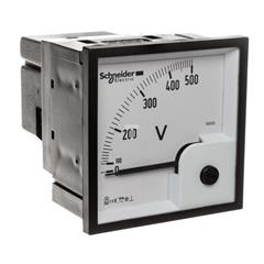 Woltomierz 1-fazowy analogowy pulpitowy 72x72mm 0-500V kl.1,5 do współpracy z przekładnikiem 5A VLT 16005