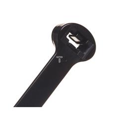 Opaska kablowa 220x7,5 czarna UV 2-LOCK zęby stalowe /100szt./