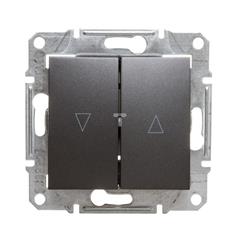 SEDNA Łącznik żaluzjowy 2-biegunowy z blokadą mechaniczną 10A grafitowy SDN1300370