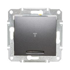 SEDNA Przycisk schodowy z podświetleniem grafitowy SDN1520170