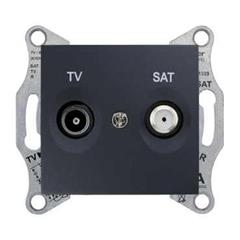 SEDNA Gniazdo antenowe TV/SAT końcowe grafitowe SDN3401670