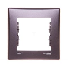 SEDNA Ramka pojedyncza grafitowa IP44 SDN5810170