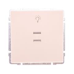 KOS66 Przycisk /światło/ podświetlany kremowy 620313