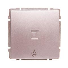 KOS66 Przycisk /światło/ podświetlany aluminium 624013
