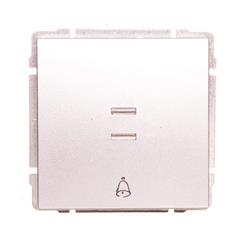 KOS66 Przycisk /dzwonek/ podświetlany aluminium 624014