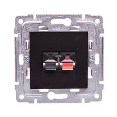 DANTE Gniazdo głośnikowe pojedyncze stereofoniczne czarne 450972