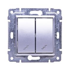 VENA Łącznik schodowy podwójny aluminium 514019