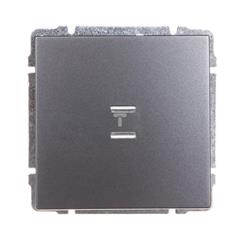 KOS66 Przycisk /dzwonek/ podświetlany grafitowy 626014