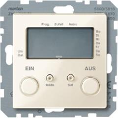 Merten System M Zegar elektroniczny z wyświetlaczem 1000W 230V kremowy MTN581244