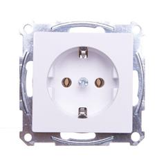 Merten System M Gniazdo pojedyncze Schuko 16A IP20 białe MTN2401-0325