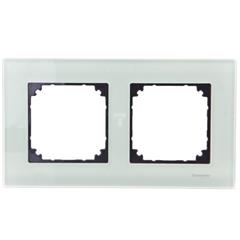 Merten System M Ramka podwójna szklana szmaragdowy MTN404204