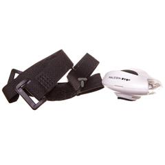 Lampka rowerowa przednia LED 2xCR2032 (w zestawie) 3 tryby świecenia 2xpasek na rzep biała L-FN-1P-MINI