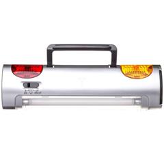 Latarka samochodowa wielofunkcyjna LED+świetłówka zasilanie:12VDC lub 4xR14 srebrno-szara L-JML8944-ROHS