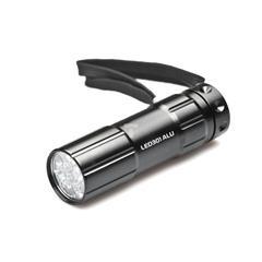 Latarka aluminiowa 9xLED 3xAAA max.100h czarna L-LED301ALU