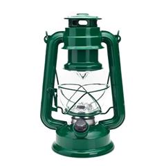 Lampa kempingowa Retro 15 LED 2xR20 240x150x115mm zielona L-MC-15L-RETRO-G