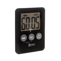 Minutnik / stoper kuchenny LCD 1xLR1130 (w zestawie) z magnesem 70x55x7mm czarny TP202 2605004000 E0202