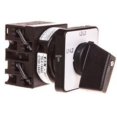 Przełącznik woltomierza L1-L2/L2-L3/L1-L3 3P 20A do wbudowania T0-2-15922/E 053099