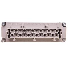 Wklad złącza 24P+PE żeński 16A 500V EPIC H-BE 24 BS 10197100